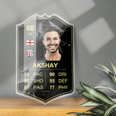 קלף שחקן כדורגל בהתאמה אישית