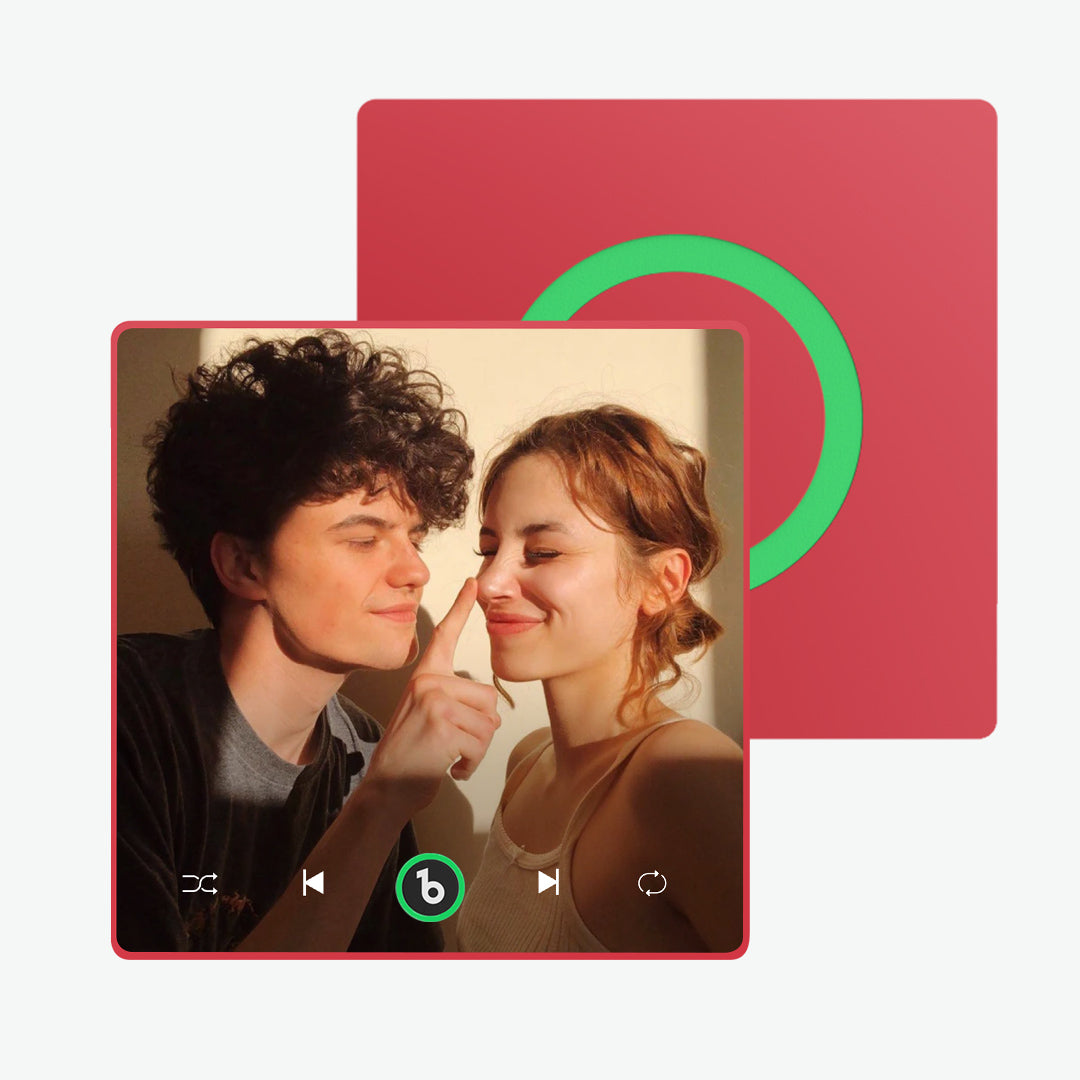 מגנט מוזיקה אישי בהתאמה אישית עם תמונה ושיר אהוב, מתנה מקורית ומרגשת לכל אירוע.