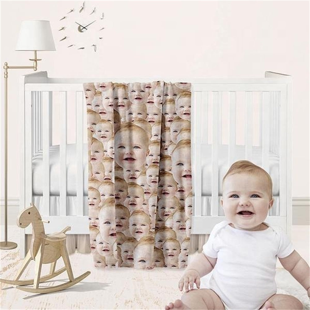 מתנה מצחיקה ומקורית – שמיכת פליז עם פרצוף שלך בכל פינה.